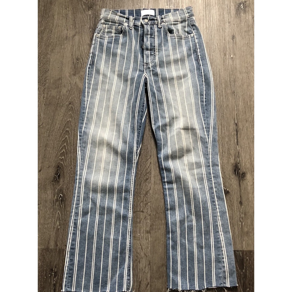 Boyish By Her Stanley Striped Crop Button Fly They Made Me A Criminal 26 Jeans